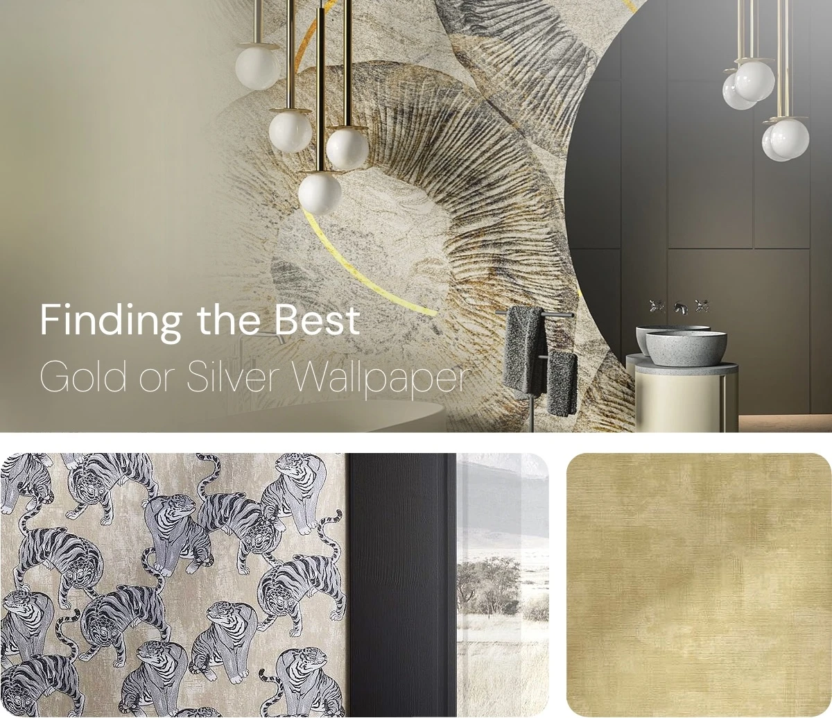 finding best gold silver wallpaper